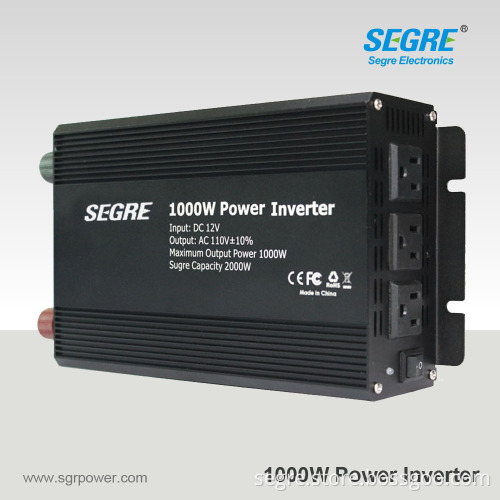 Factory price 1000W dc 12v to ac 110v POWER inverter with 3 USB outlets